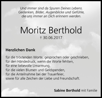 Anzeige von Moritz Berthold von MGO