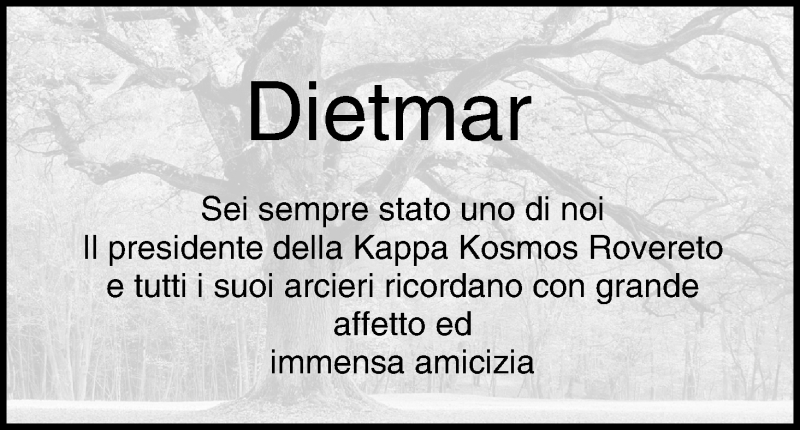  Traueranzeige für Dietmar  vom 03.02.2018 aus MGO