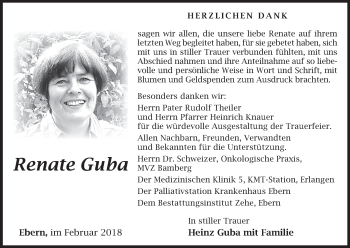 Anzeige von Renate Guba von MGO