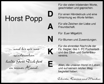 Anzeige von Horst Popp von MGO