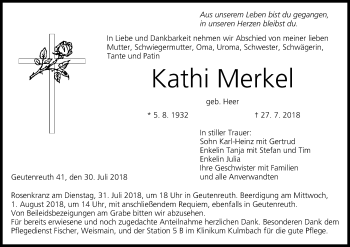 Anzeige von Kathi Merkel von MGO