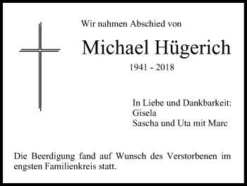 Anzeige von Michael Hügerich von MGO