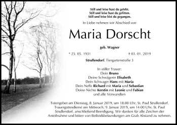Anzeige von Maria Dorscht von MGO