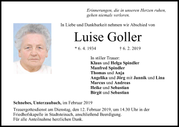 Anzeige von Luise Goller von MGO