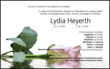 Anzeige von Lydia Heyerth von MGO