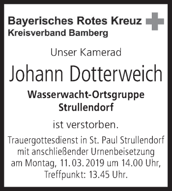 Anzeige von Johann Dotterweich von MGO