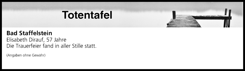  Traueranzeige für Totentafel vom 23.04.2019 vom 23.04.2019 aus MGO