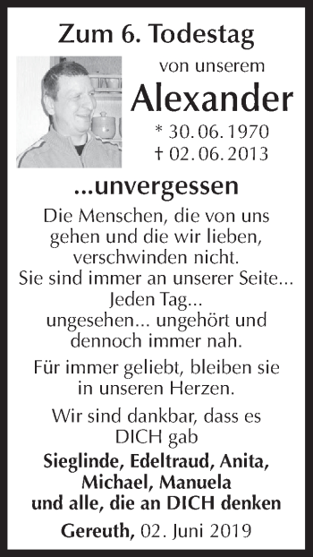 Anzeige von Alexander Steppert von MGO