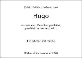 Anzeige von Hugo  von MGO