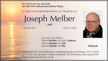 Anzeige von Joseph Melber von MGO