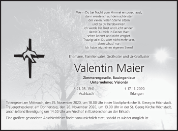 Anzeige von Valentin Maier von MGO