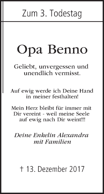 Anzeige von Benno  von MGO