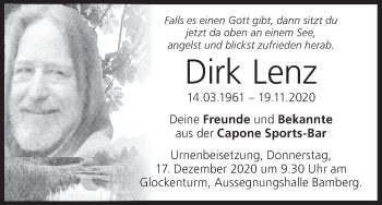 Anzeige von Dirk Lenz von MGO