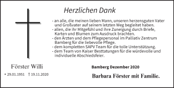 Anzeige von Förster Willi von MGO