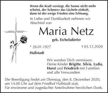 Anzeige von Maria Netz von MGO