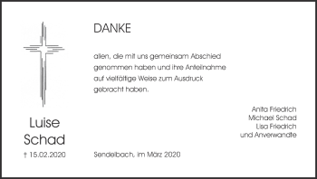 Anzeige von Luise Schad von MGO