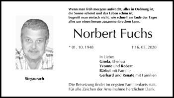 Anzeige von Norbert Fuchs von MGO