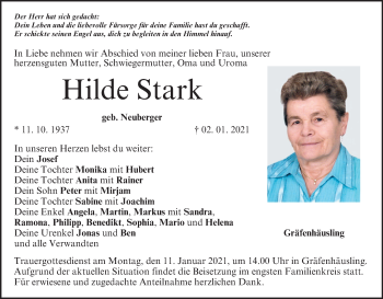 Anzeige von Hilde Stark von MGO