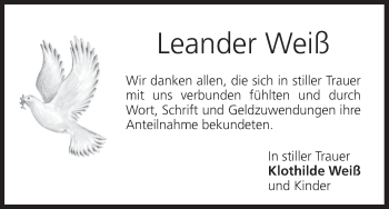 Anzeige von Leander Weiß von MGO