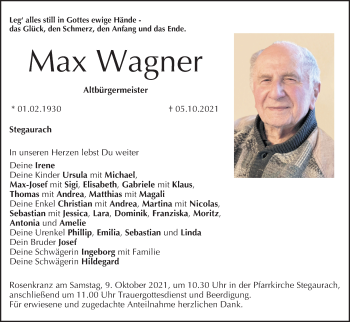 Anzeige von Max Wagner von MGO