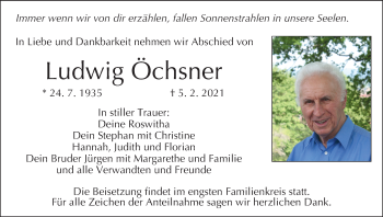 Anzeige von Ludwig Öchsner von MGO