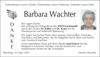 Anzeige von Barbara Wachter von MGO