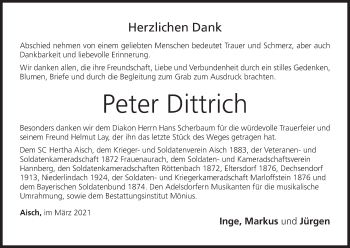 Anzeige von Peter Dittrich von MGO