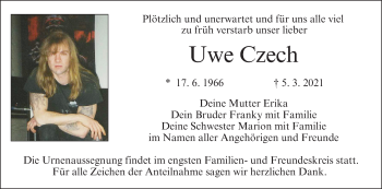 Anzeige von Uwe Czech von MGO