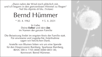 Anzeige von Bernd Hümmer von MGO