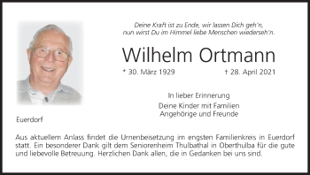 Anzeige von Wilhelm Ortmann von MGO