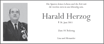 Anzeige von Harald Herzog von MGO