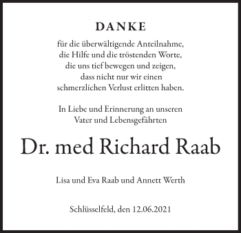 Anzeige von Richard Raab von MGO