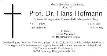 Anzeige von Hans Hofmann von MGO