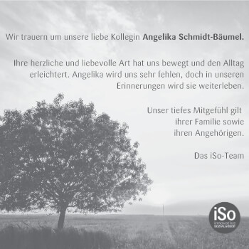 Anzeige von Angelika Schmidt-Bäumel von MGO