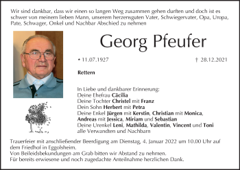 Anzeige von Georg Pfeufer von MGO