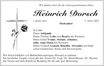 Anzeige von Heinrich Dorsch von MGO