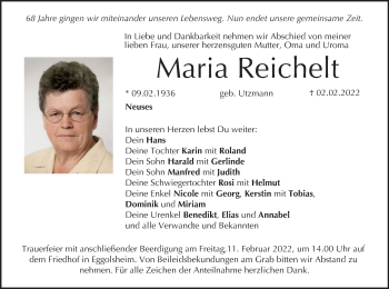 Anzeige von Maria Reichelt von MGO