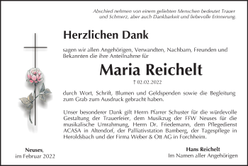 Anzeige von Maria Reichelt von MGO