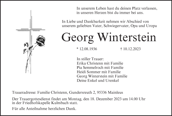 Anzeige von Georg Winterstein von MGO