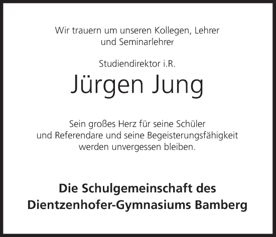 Anzeige von Jürgen Jung von MGO