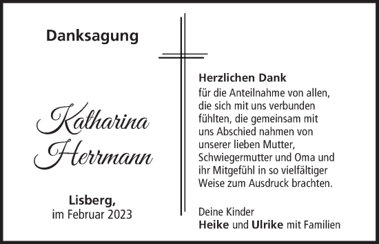 Anzeige von Katharina Herrmann von MGO