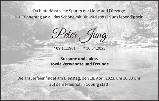 Anzeige von Peter Jung von MGO