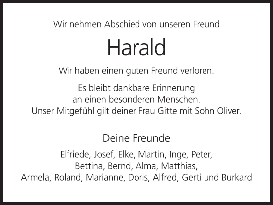 Anzeige von Harald  von MGO