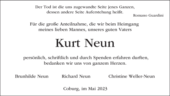 Anzeige von Kurt Neun von MGO