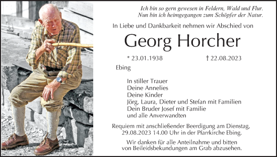 Anzeige von Georg Horcher von MGO