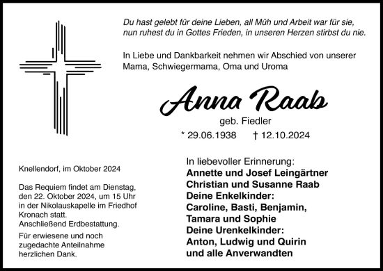 Anzeige von Anna Raab von MGO