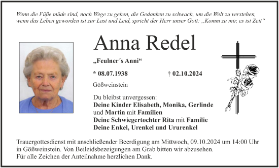 Anzeige von Anna Redel von MGO