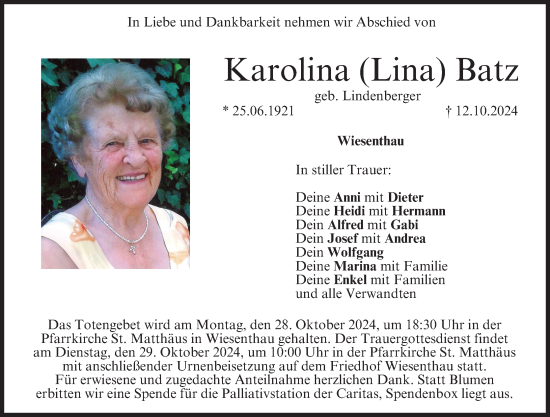 Anzeige von Karolina Batz von MGO