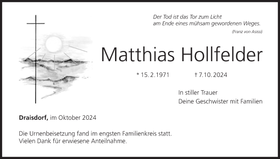 Anzeige von Matthias Hollfelder von MGO