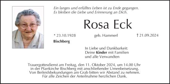 Anzeige von Rosa Eck von MGO